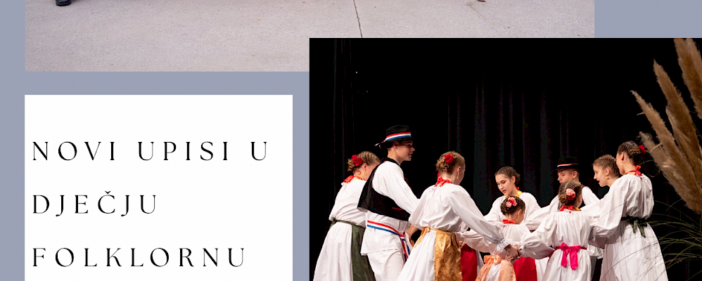Poziv za upis u dječju folklornu sekciju 08.11- 09.11.2025