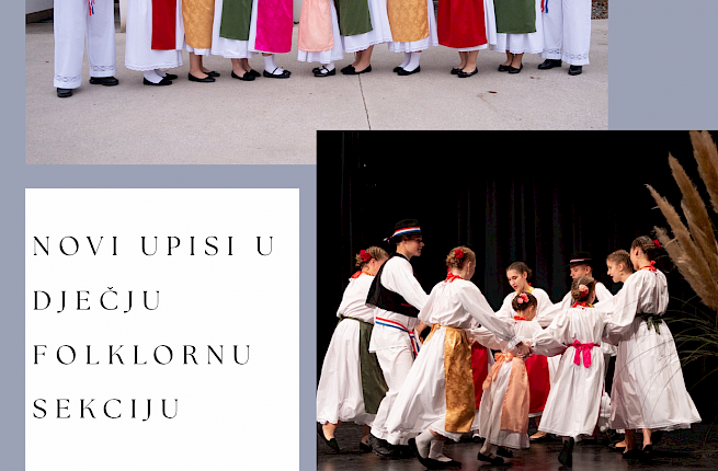 Vabilo k vpisu v otroško folklorno sekcijo 08.11- 09.11.2025